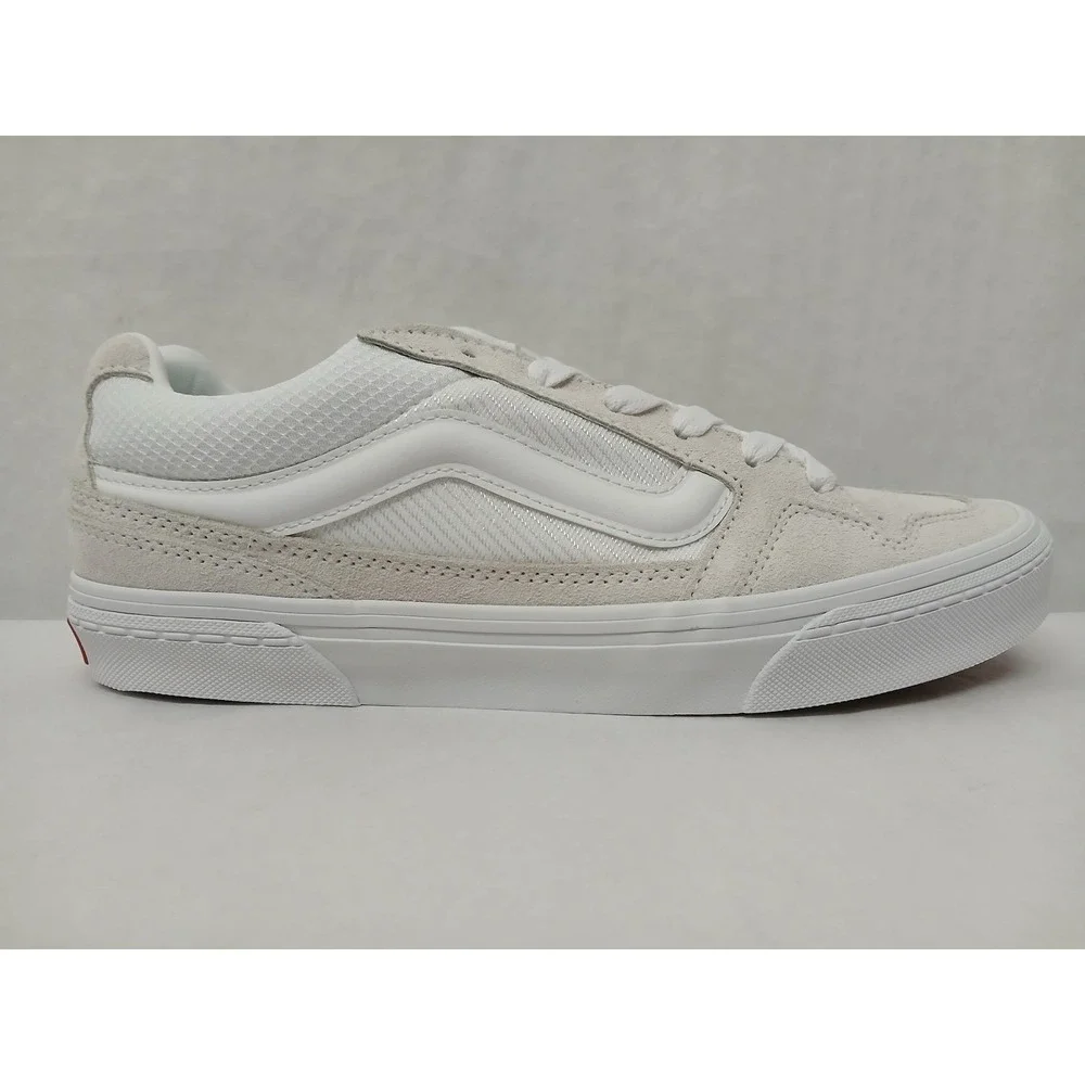 Vans Caldrone Suede Mesh White Casual Skate Shoes VN0007P9WHT Women's‎ 8.5